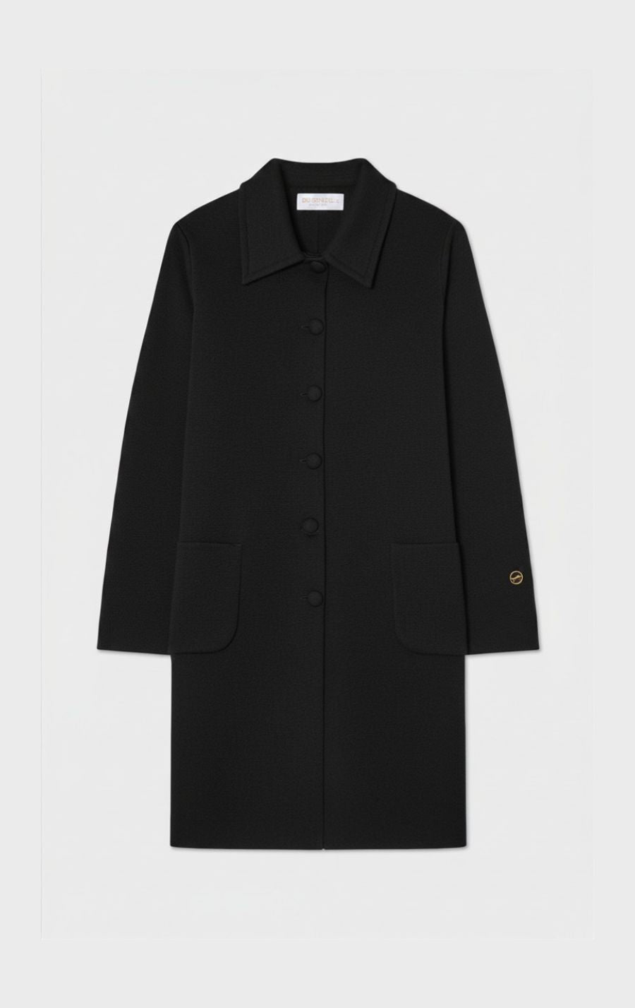 Lilli Knitted Wool Coat Black