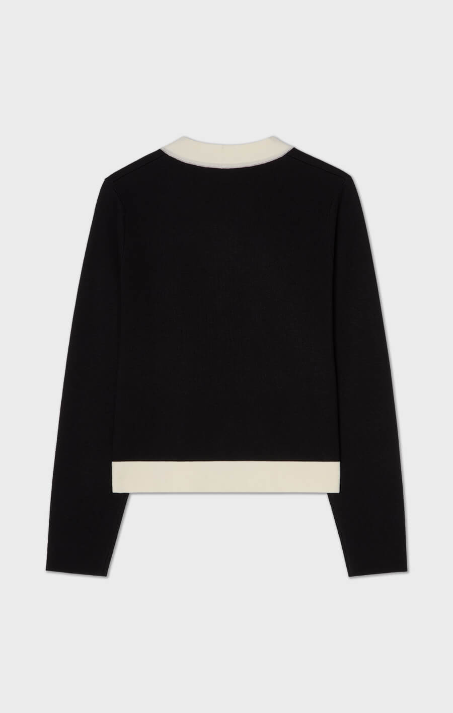 Aria Cardigan Black/Ecru