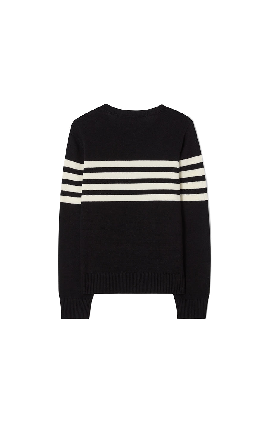 Alexandra Striped Sweater Black/Ecru