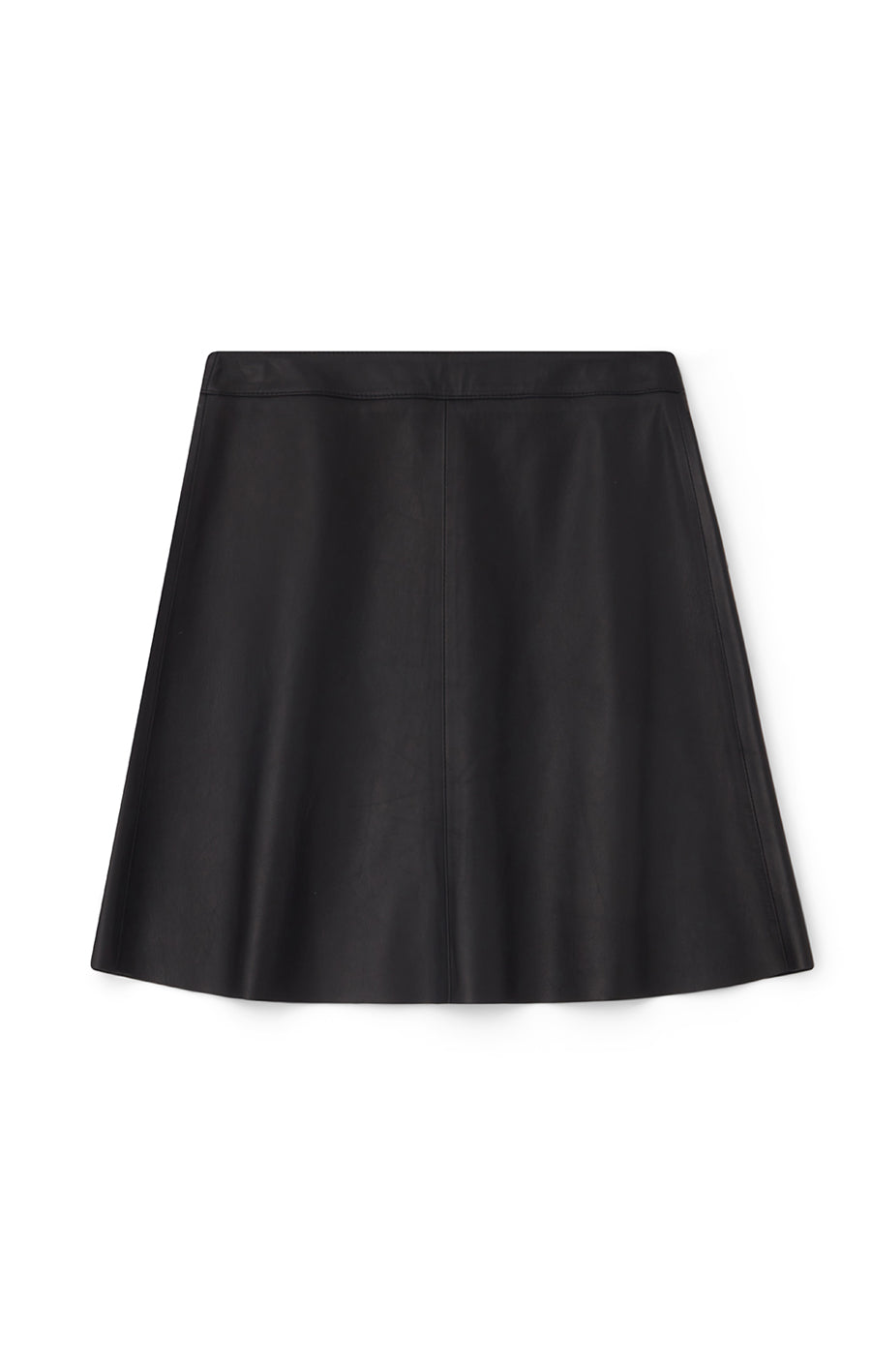 Alia Leather Skirt Black