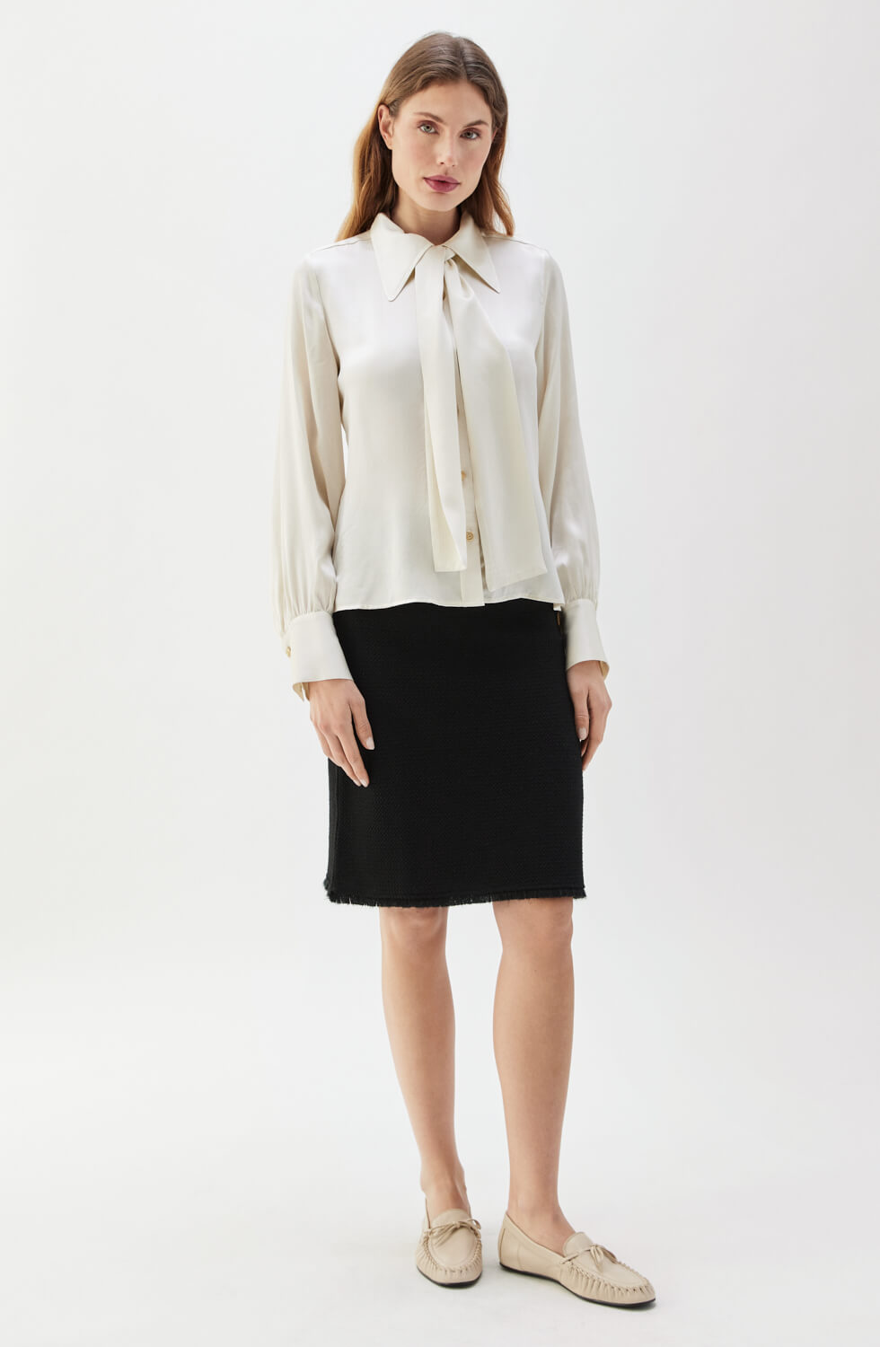 Lucky Tweed Skirt Black