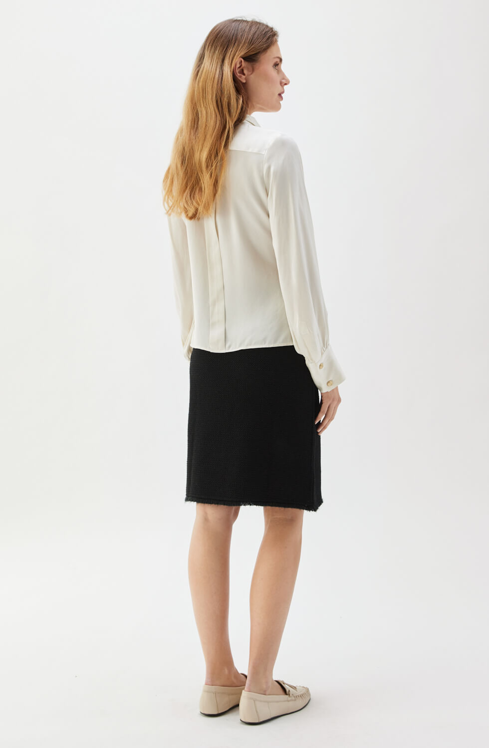 Lucky Tweed Skirt Black
