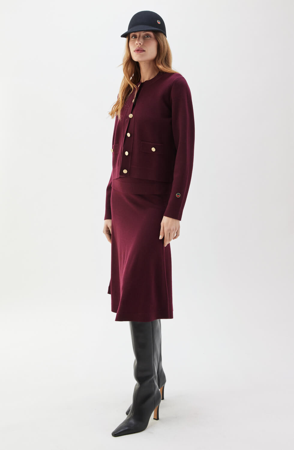 Aria Cardigan Bordeaux
