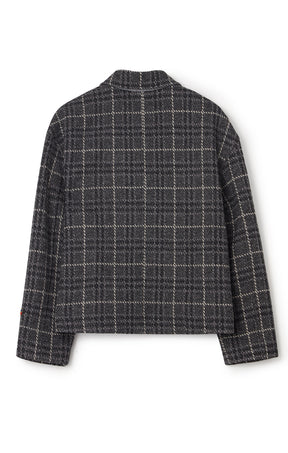 Becky Jacket Grey Melange Check