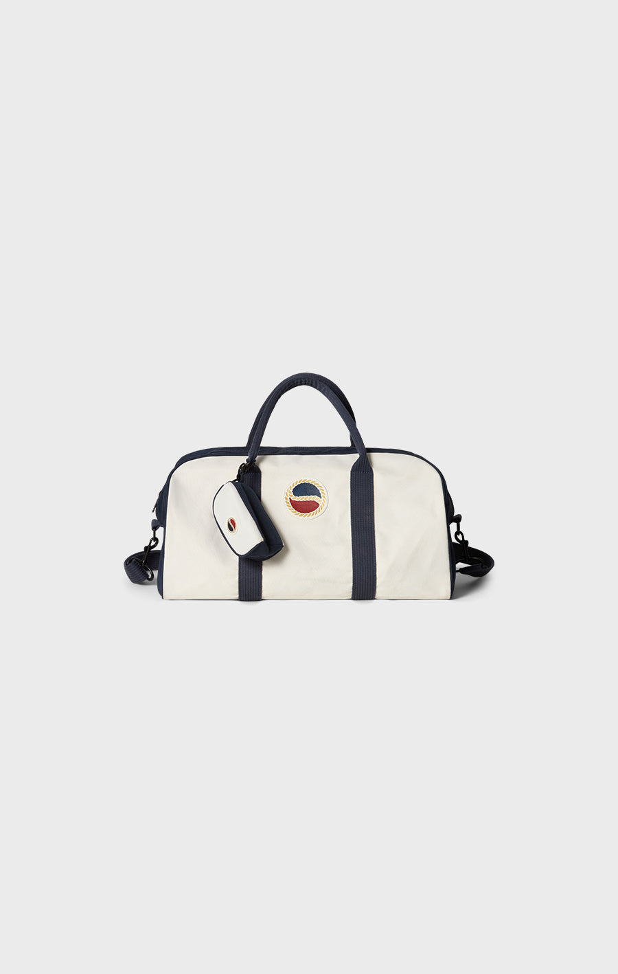 Busnel Canvas Heritage Bag White/Marine