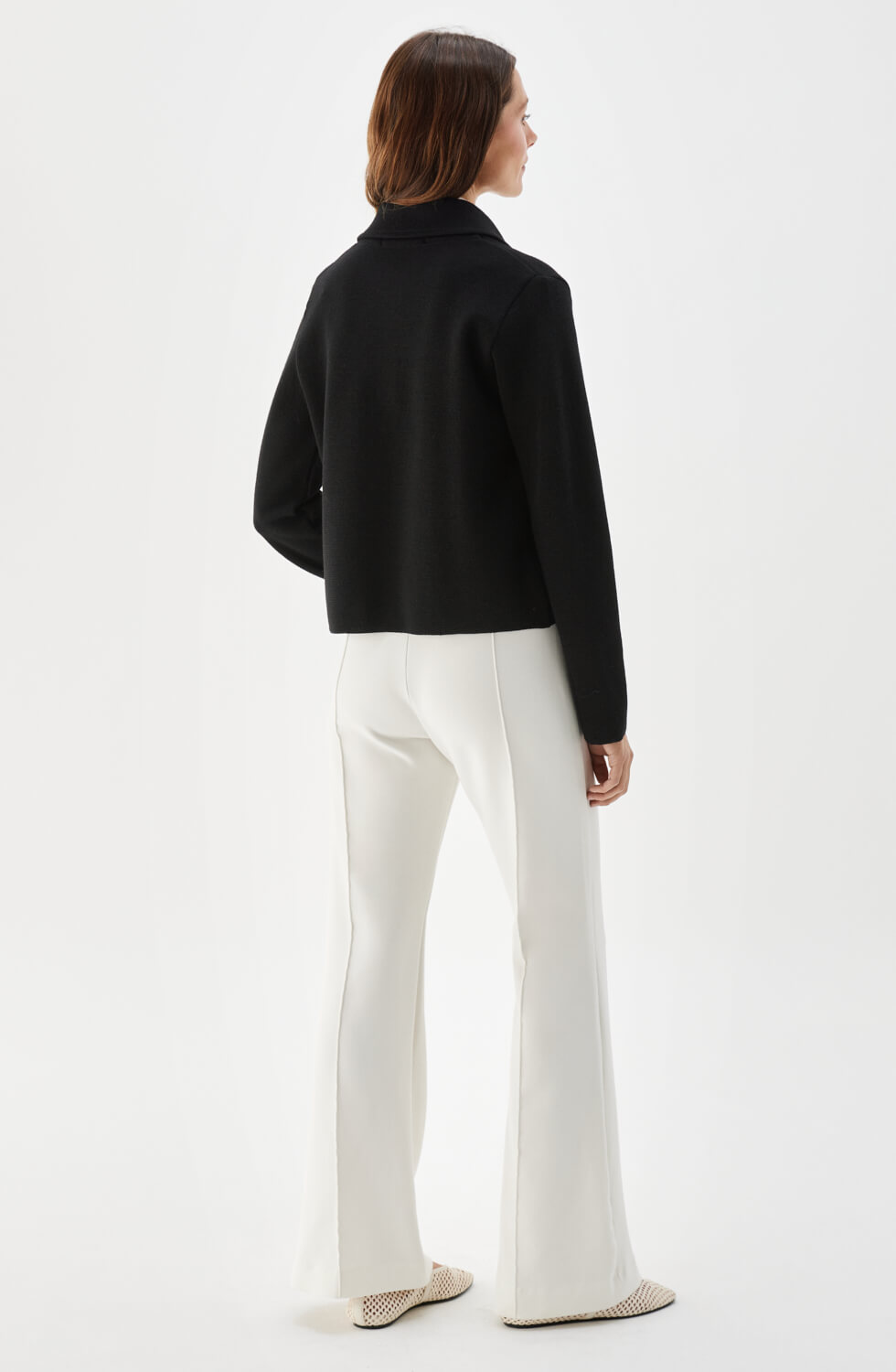 Catherine Knitted Wool Jacket Black