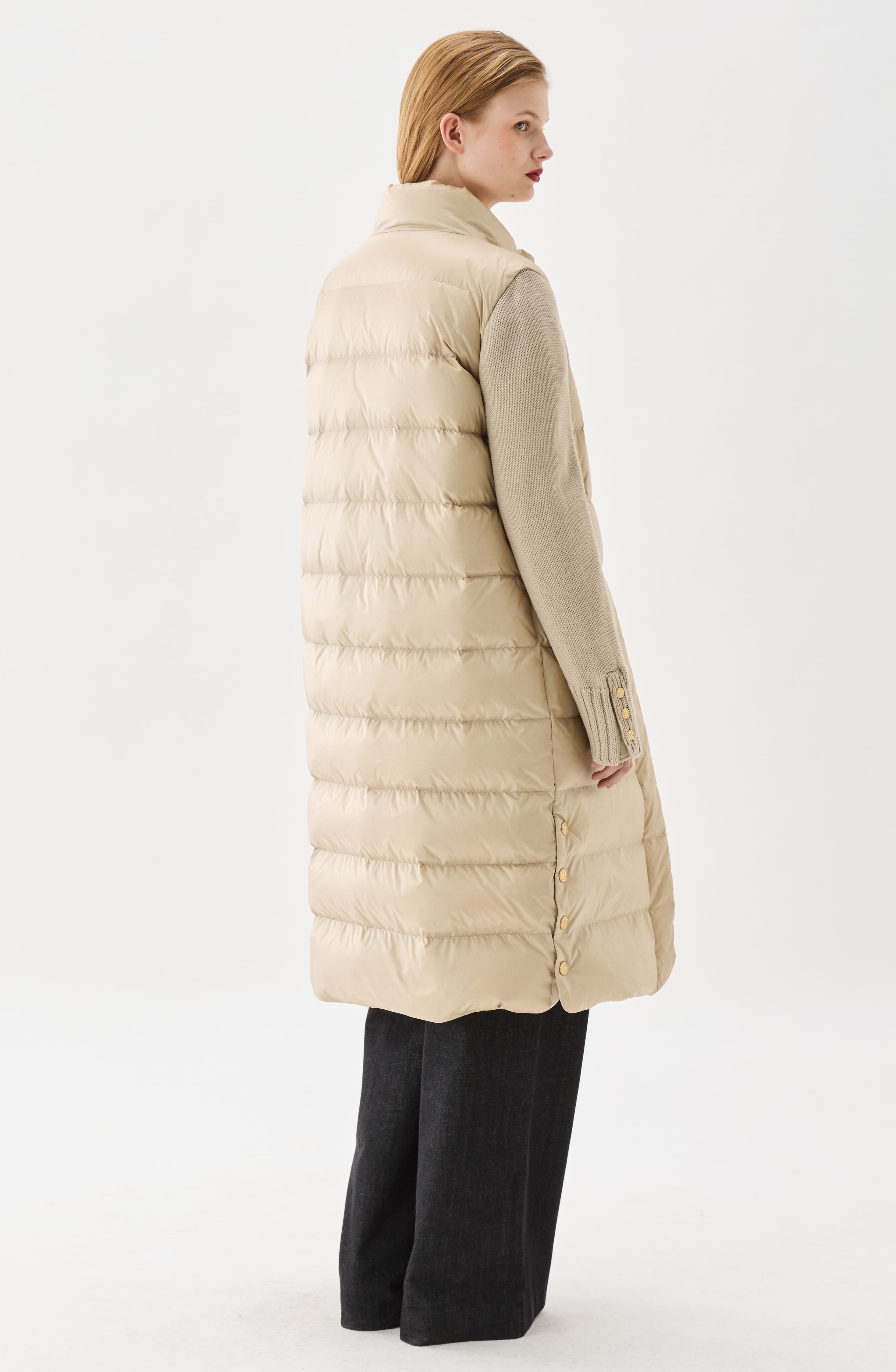 Celia Down Coat Light Beige