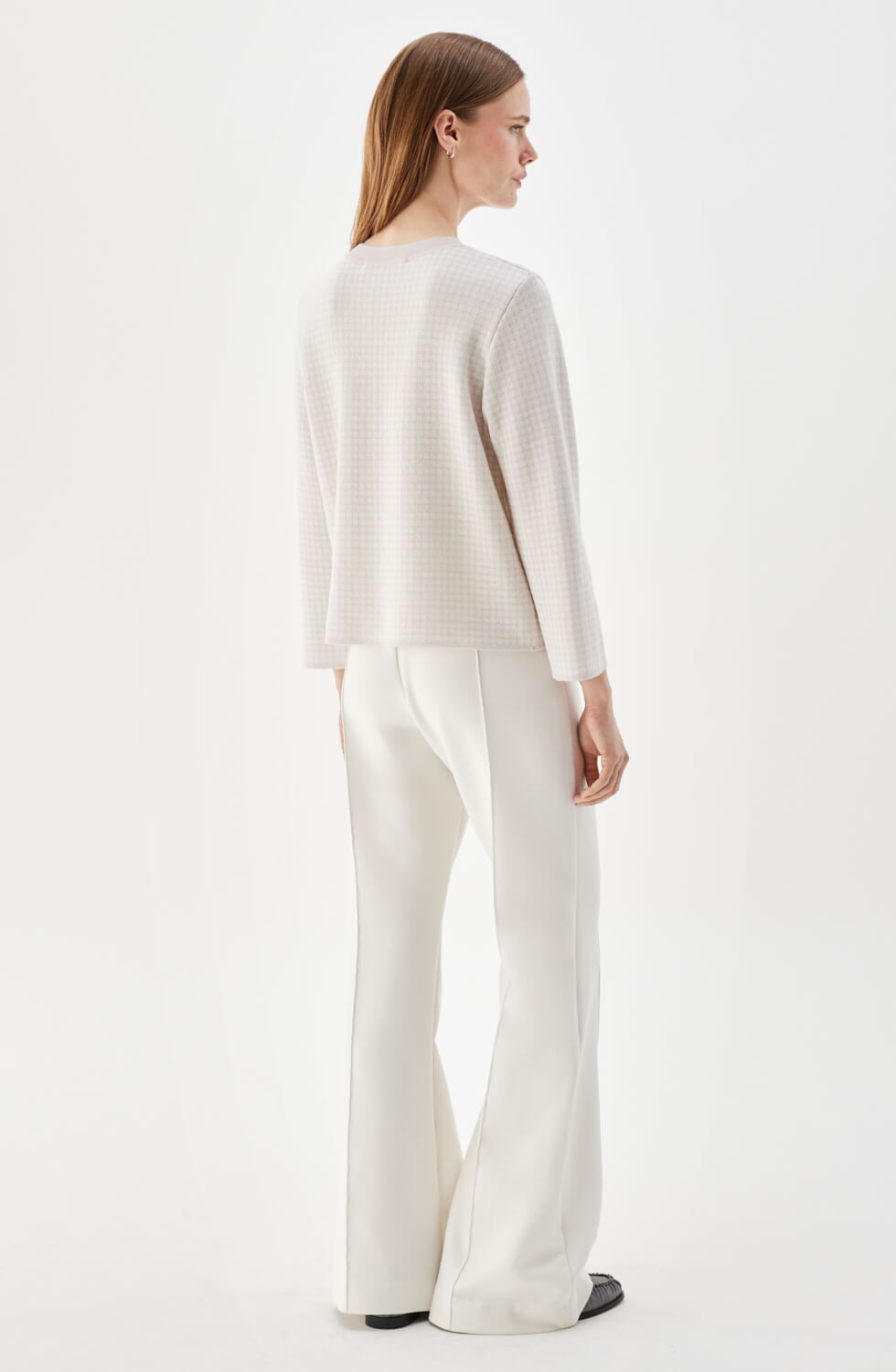 Elle Short Jacket Pepita Light Rose