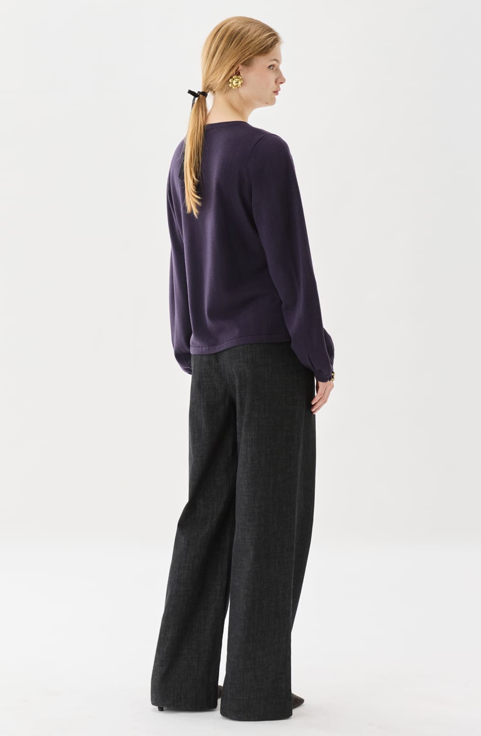 Esme Cuff Top Prune