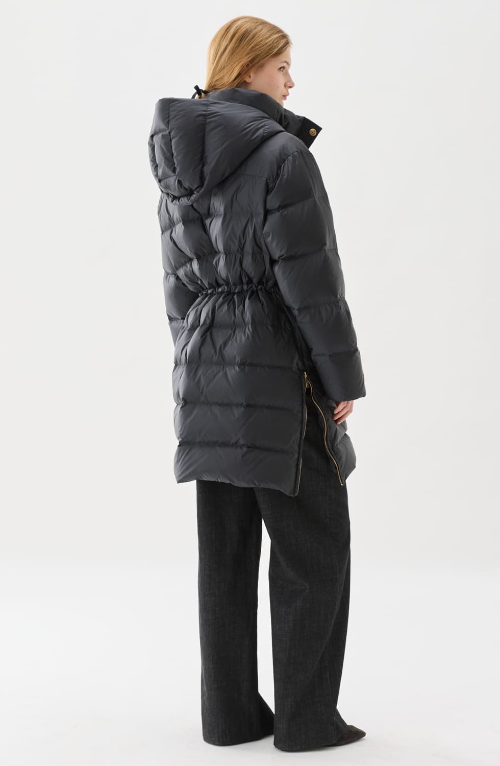 Flisa Down Coat Black