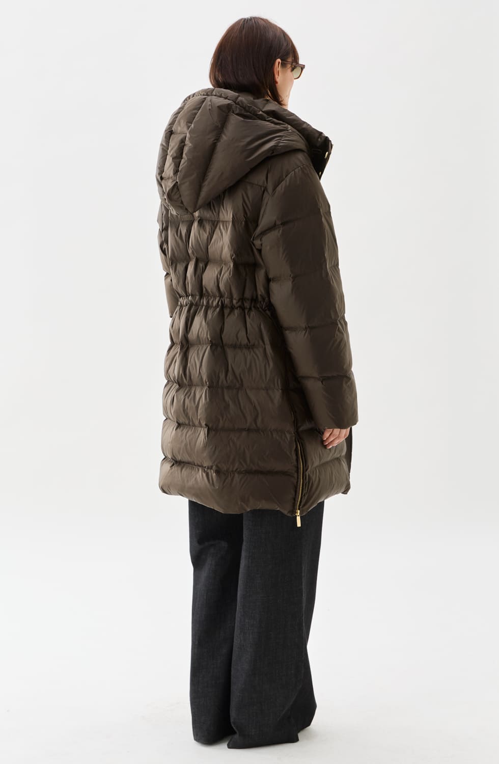 Flisa Down Coat Brown