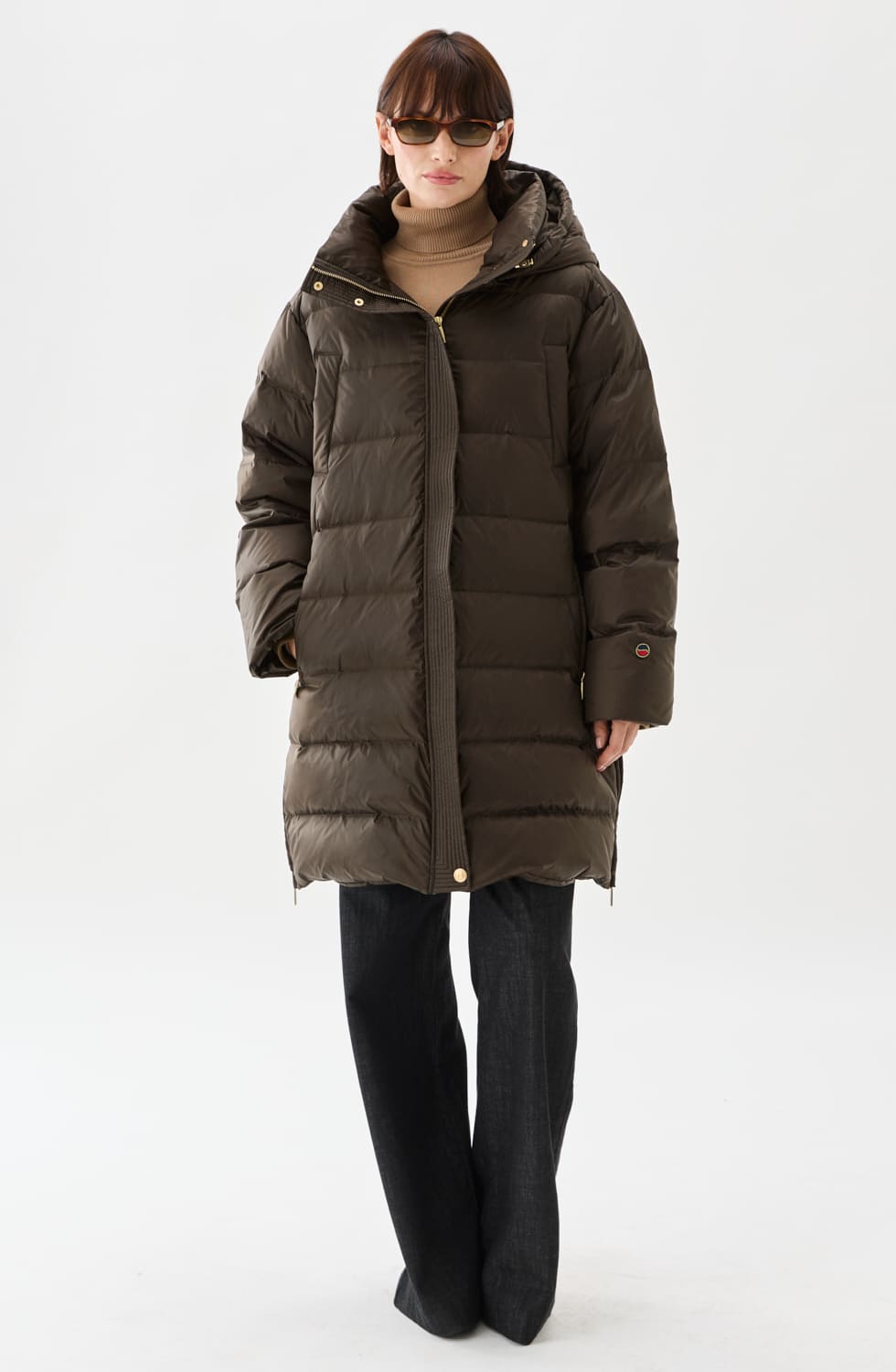 Flisa Down Coat Brown