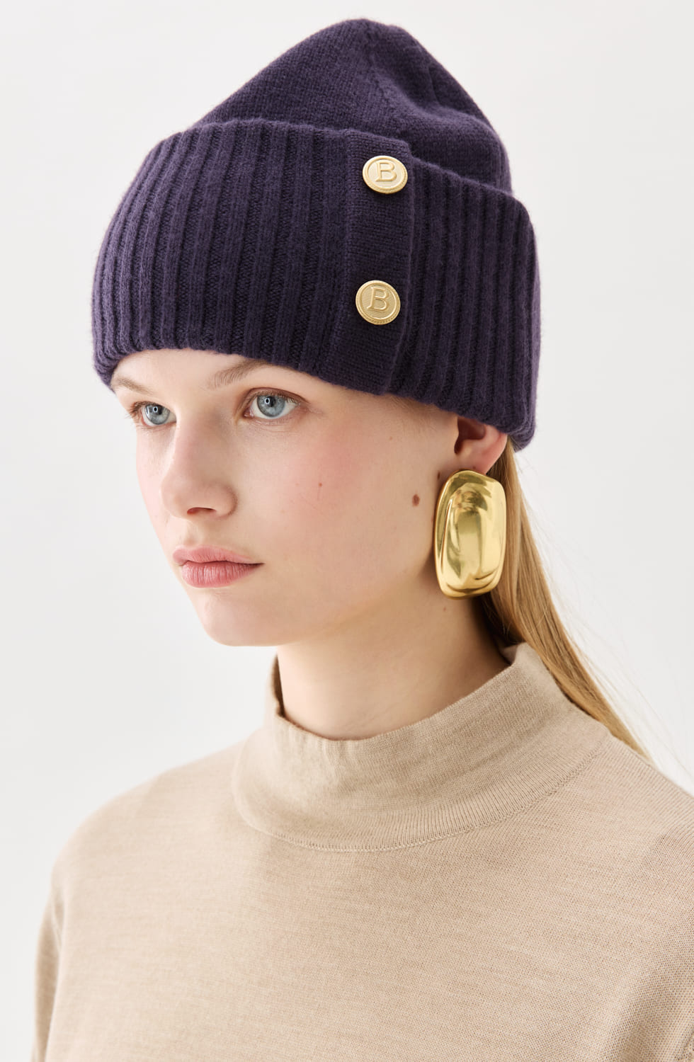 Roya Beanie Prune
