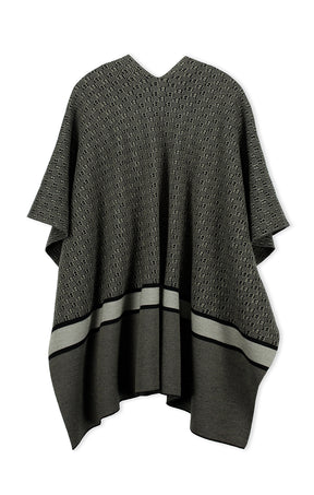 Garnette Poncho Black/Olive