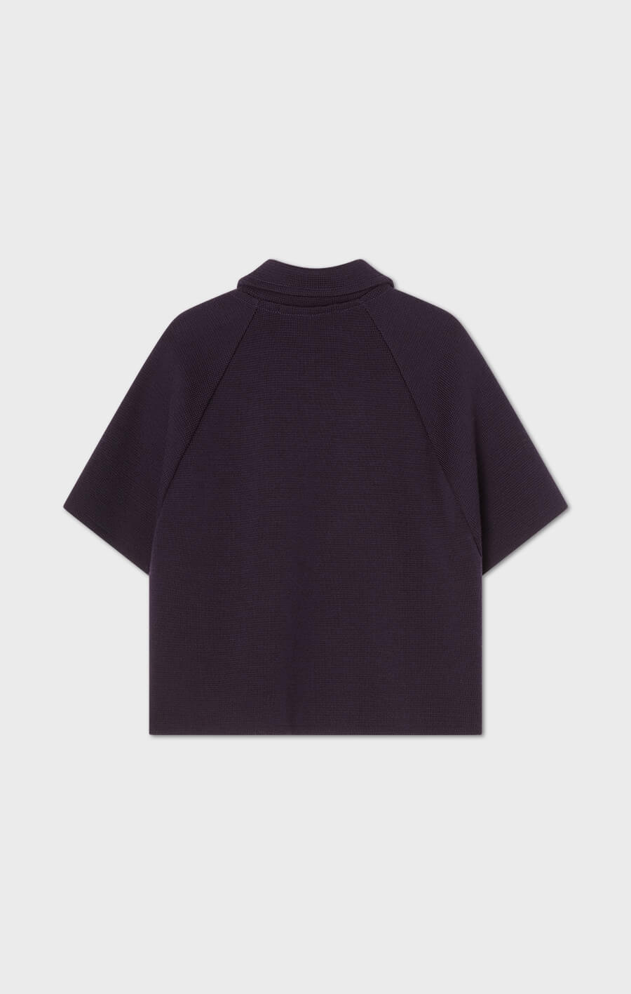 Gertrude Short Wool Cape Prune