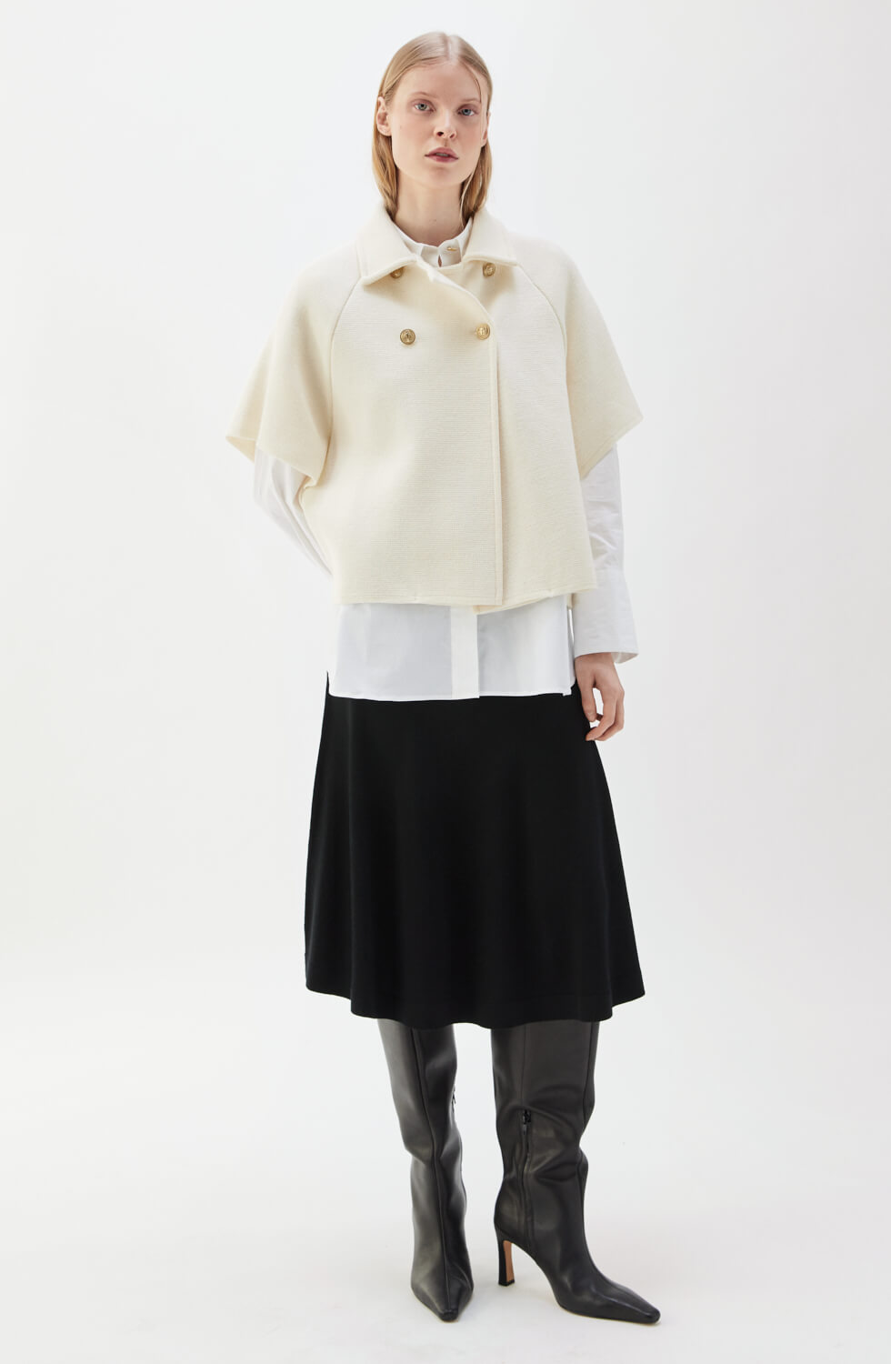 Gertrude Cape Ecru