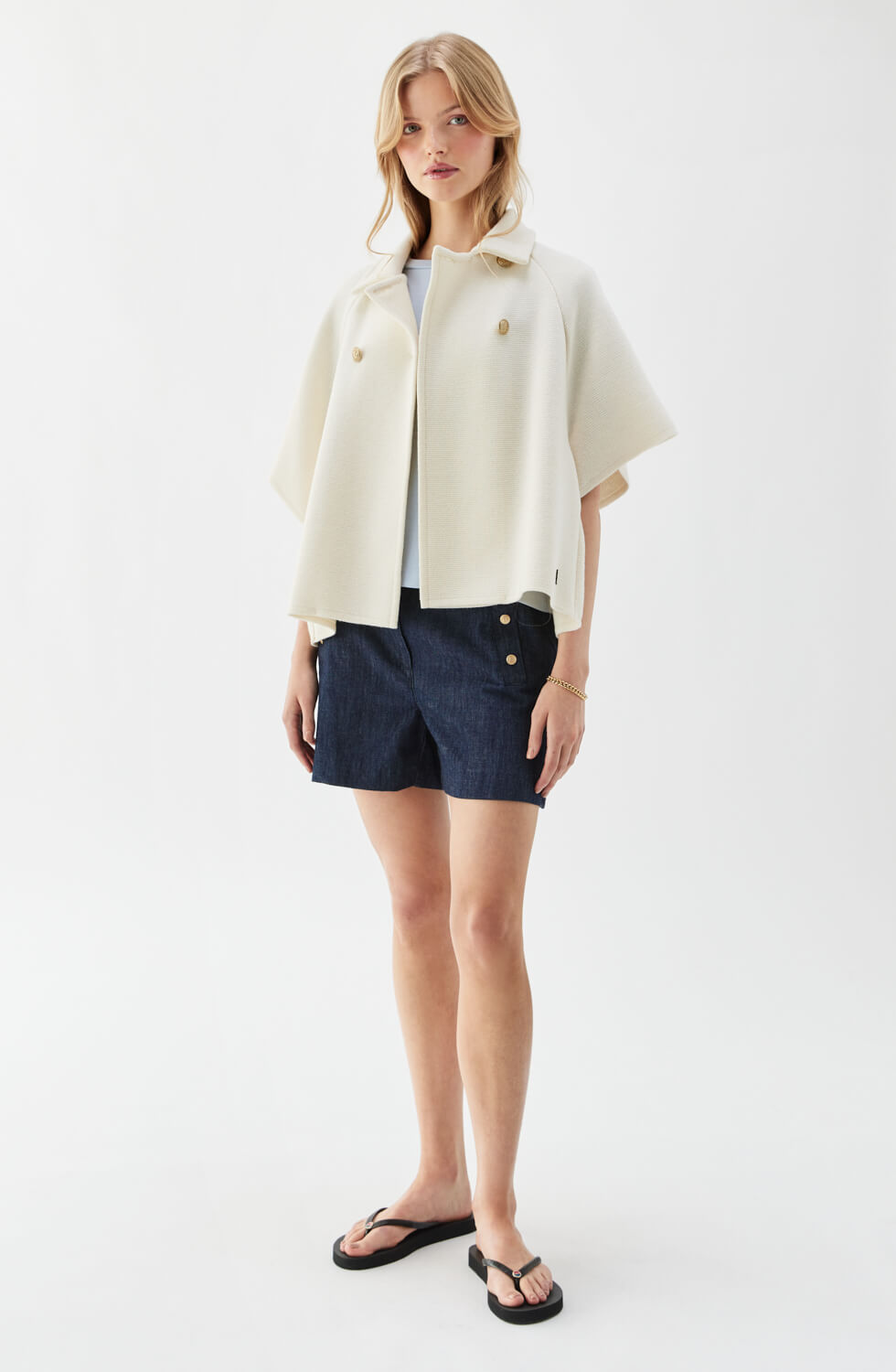 Gertrude Cape Ecru