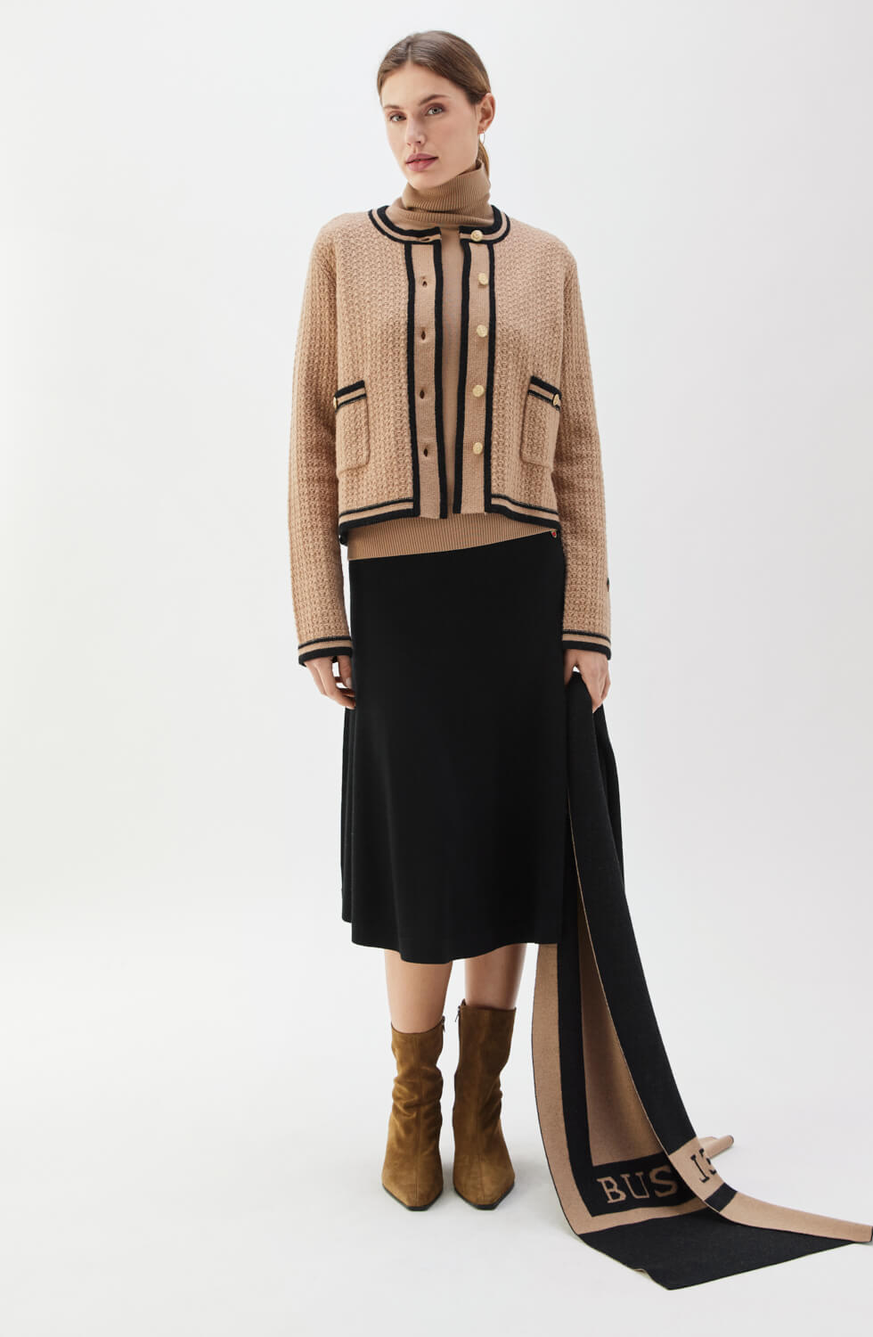 Gweneth Jacket Salty Caramel/Black