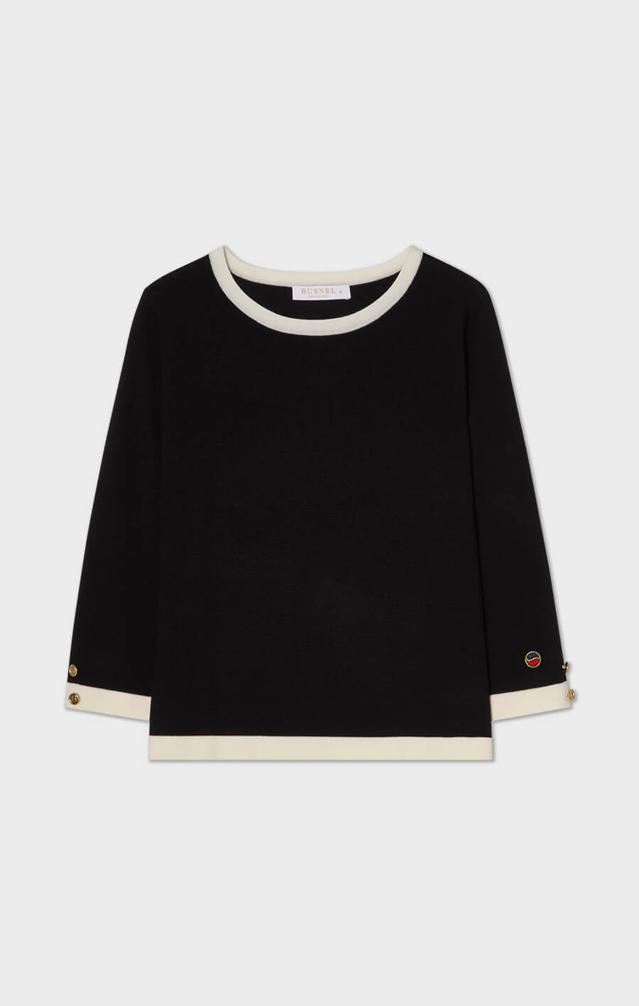 Helen Top Black/Ecru