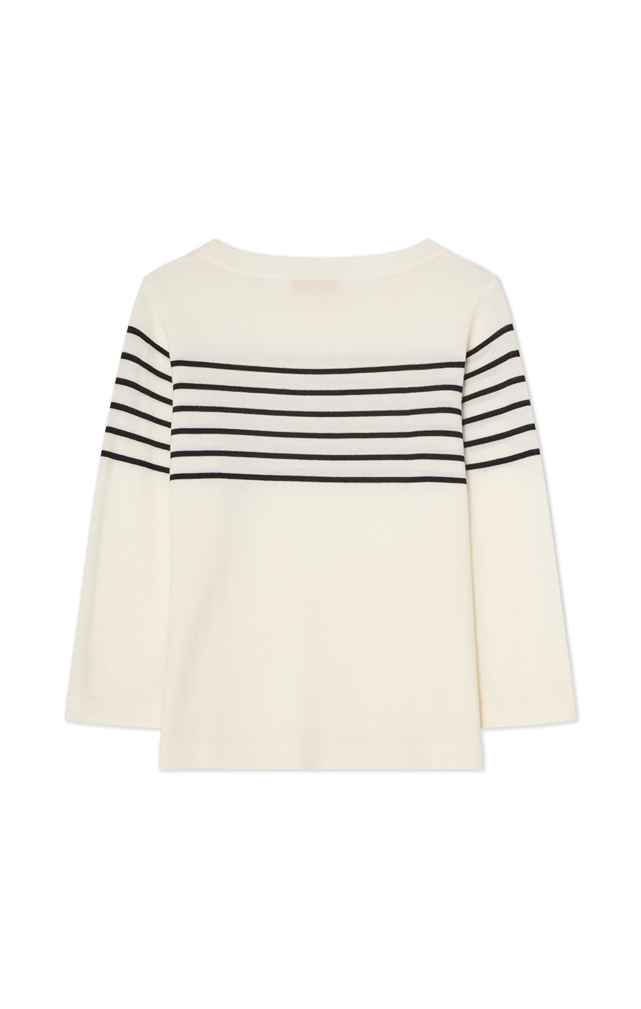 Helen Striped Top Ecru/Black