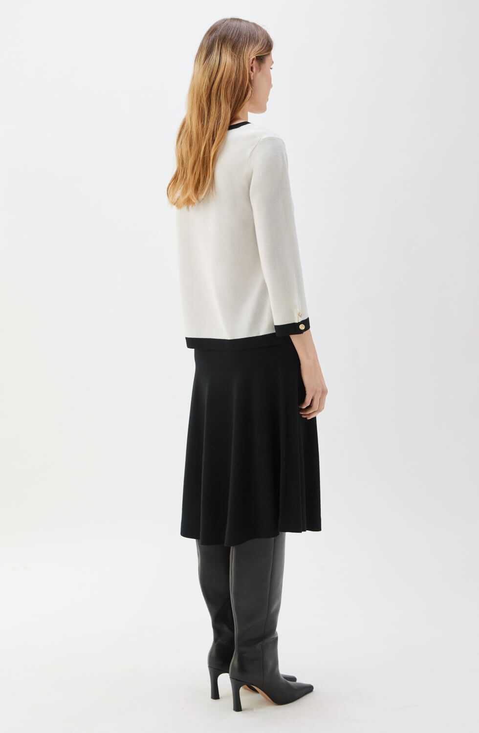 Helen Top Ecru/Black