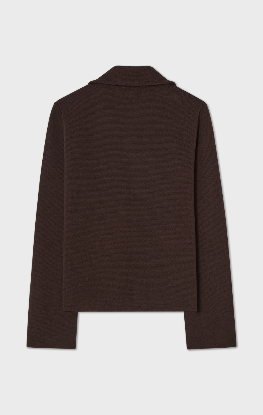 Indra Knitted Wool Jacket Chocolate