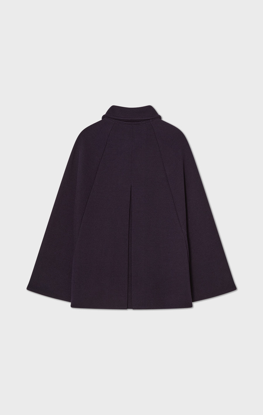 Isa Knitted Wool Cape Prune