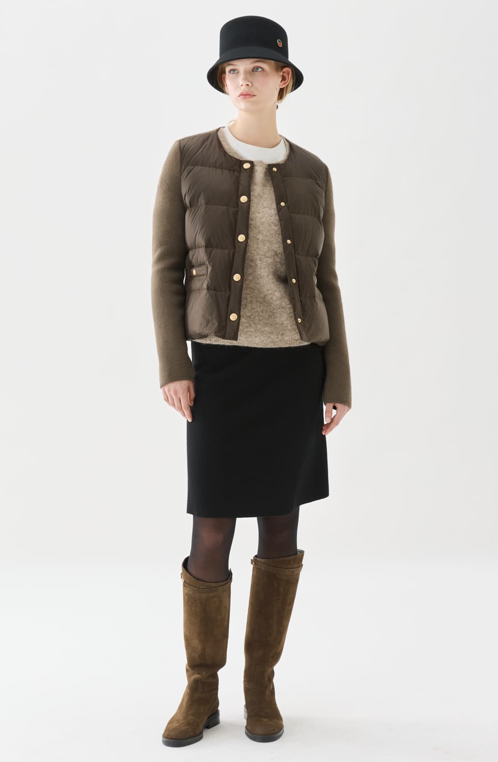 Iva Light Down Jacket Brown