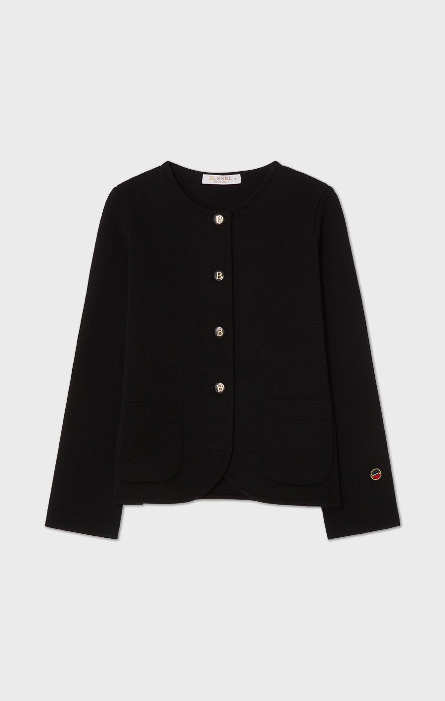 Juliette Short Knitted Jacket Black
