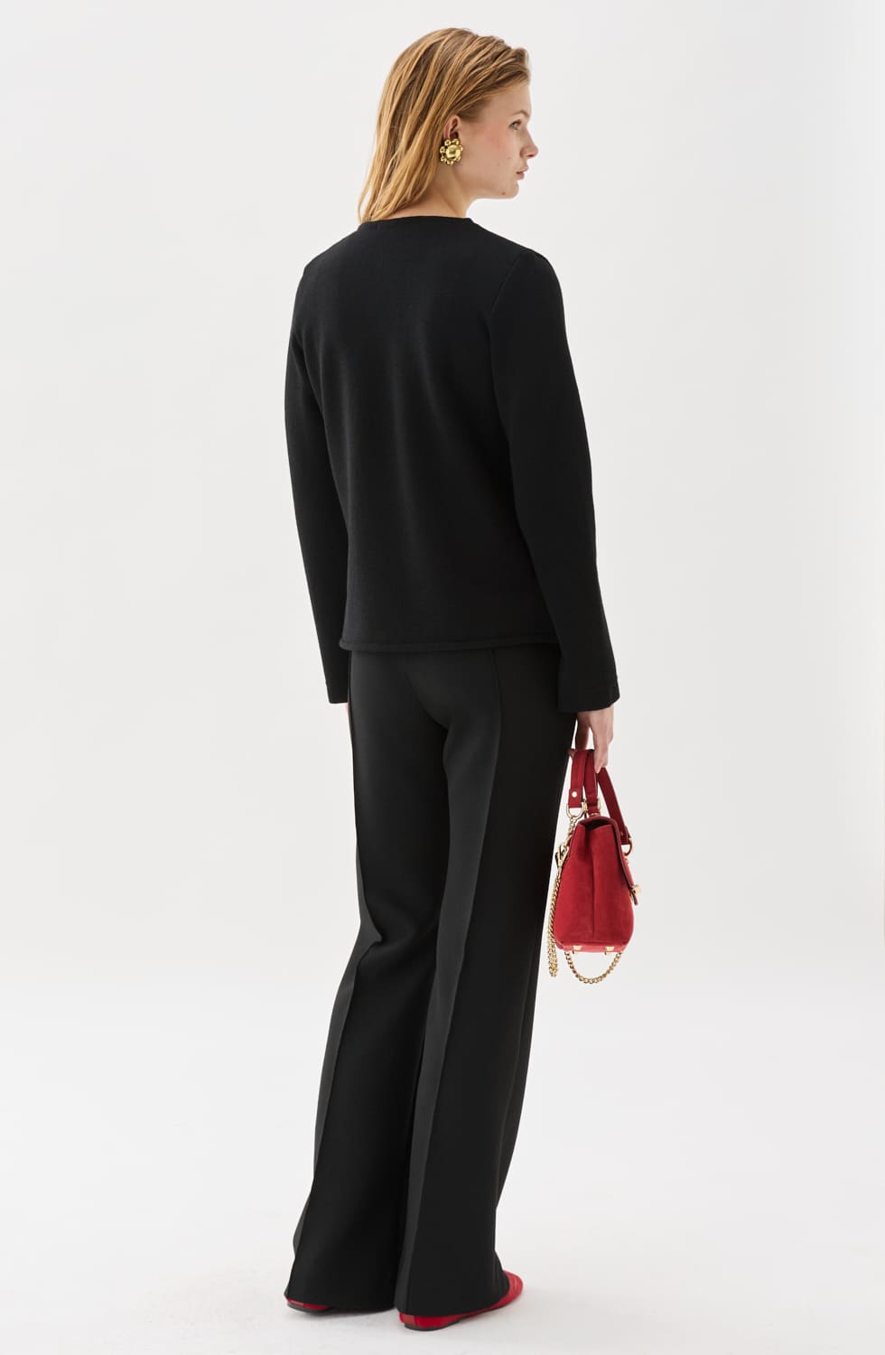 Juliette Short Knitted Jacket Black