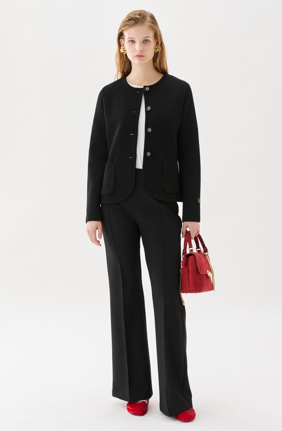 Juliette Short Knitted Jacket Black