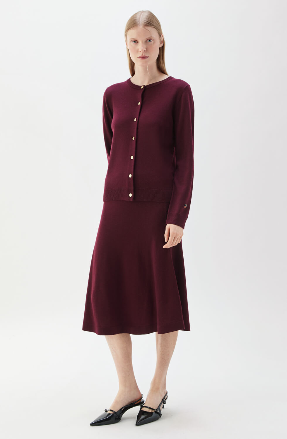 Kee Cardigan Bordeaux