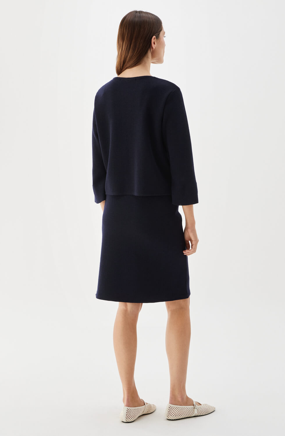 Lisa Short Wool Jacket Marine