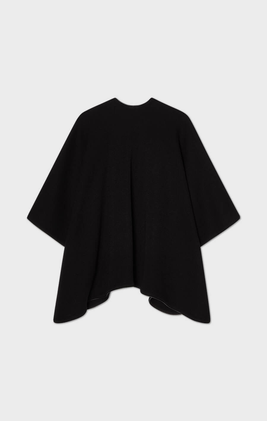 Mio Piped Poncho Black
