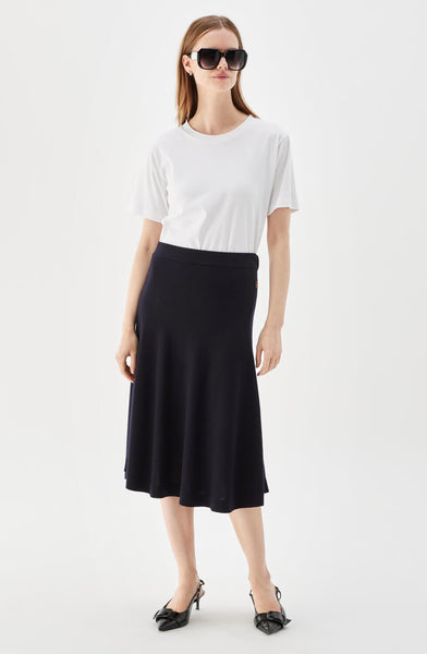 Maja Knitted Wool Skirt Black | Busnel.com