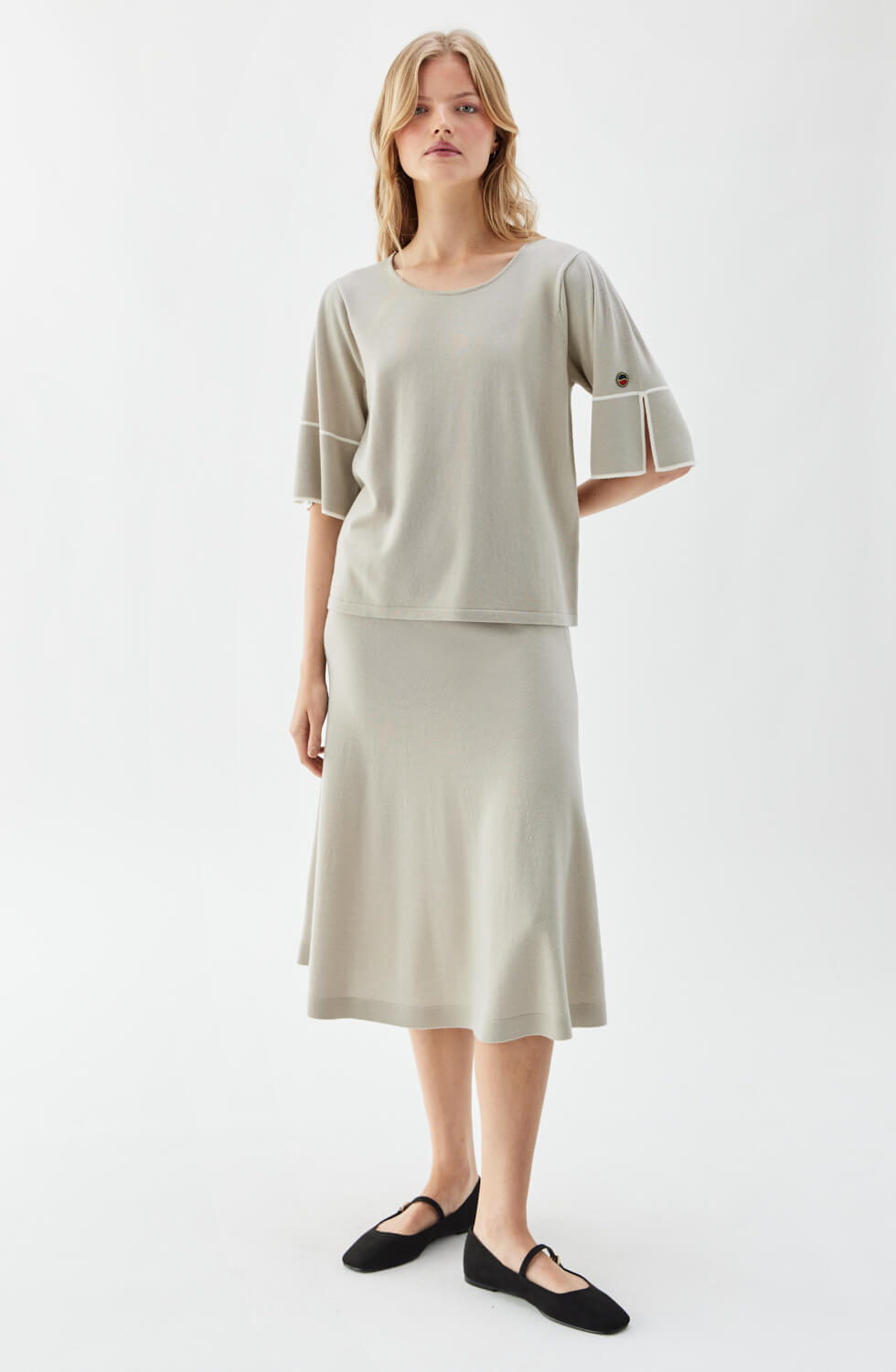Malia Top Sand/Ecru