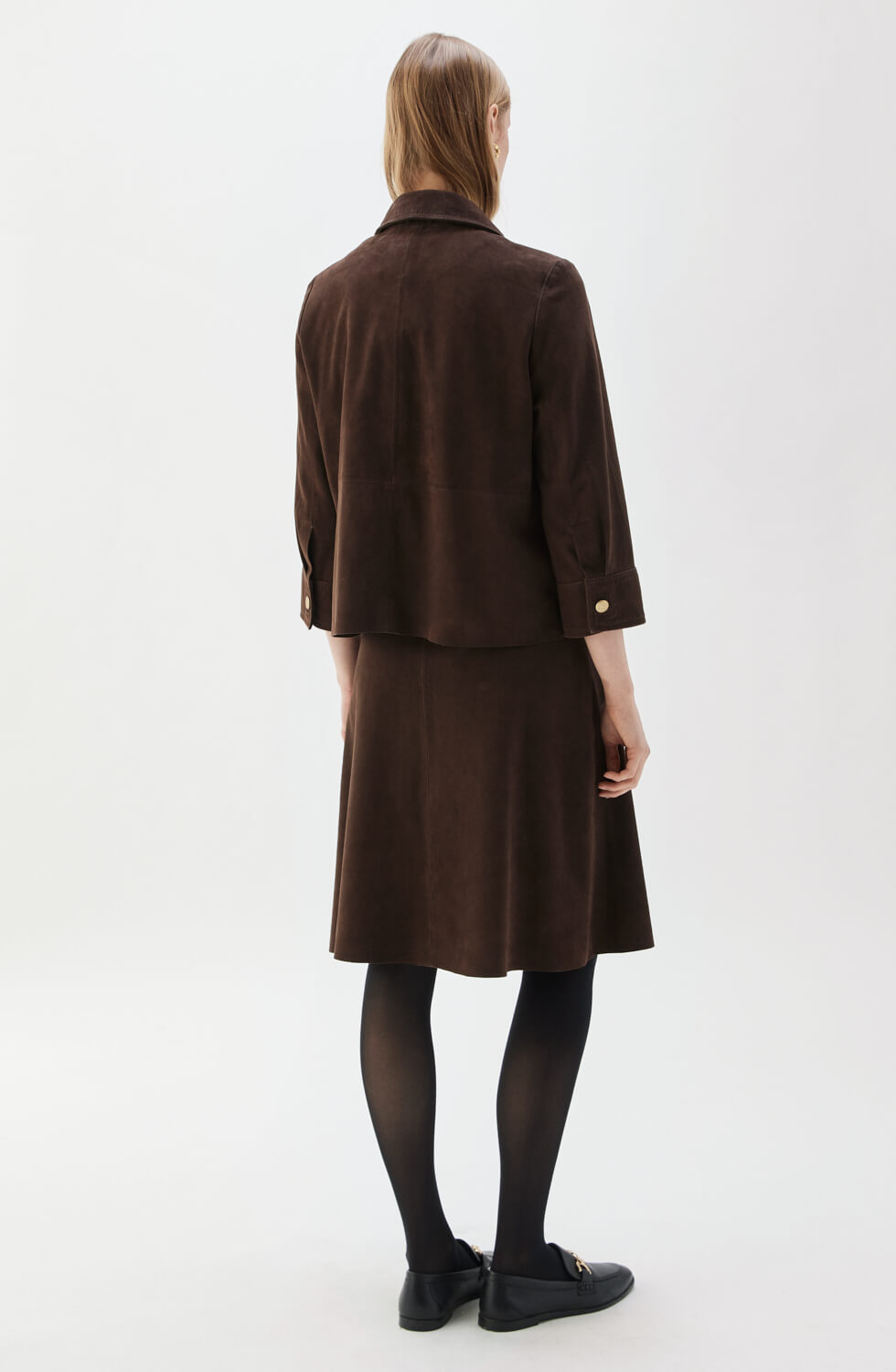 Alianne Suede Skirt Espresso