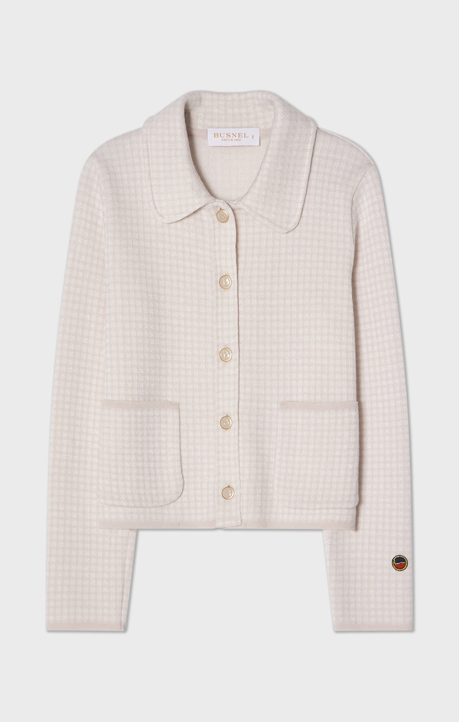 Maxinelle Knitted Jacket Pepita Light Rose