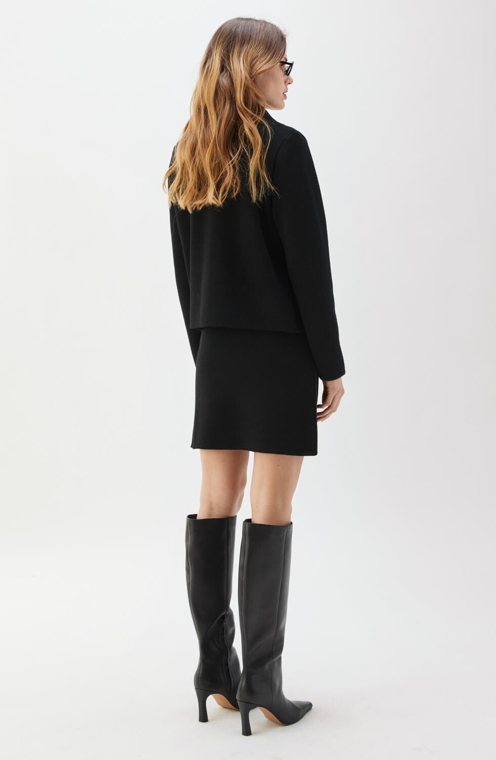 Maxine Piped Jacket Black