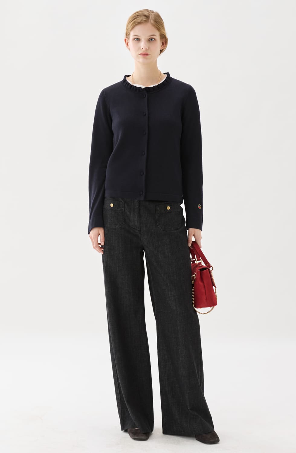 Molly Cardigan Marine
