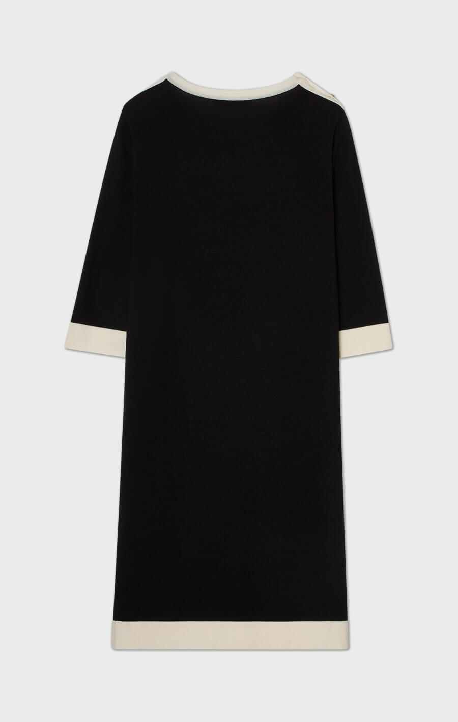 Nour Dress Black/Ecru