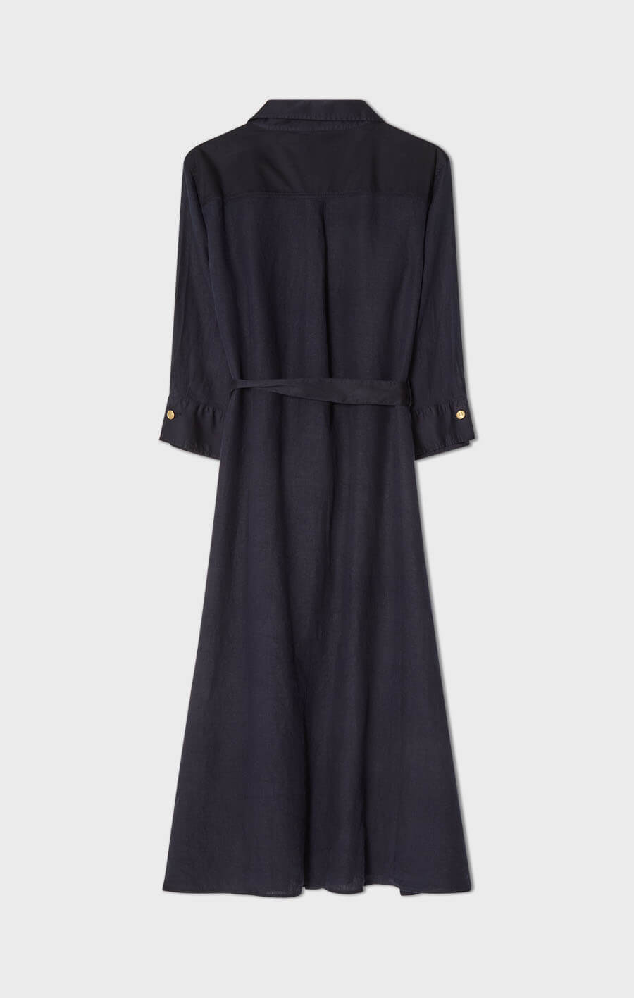 Nala midiklänning i linne mörkblå