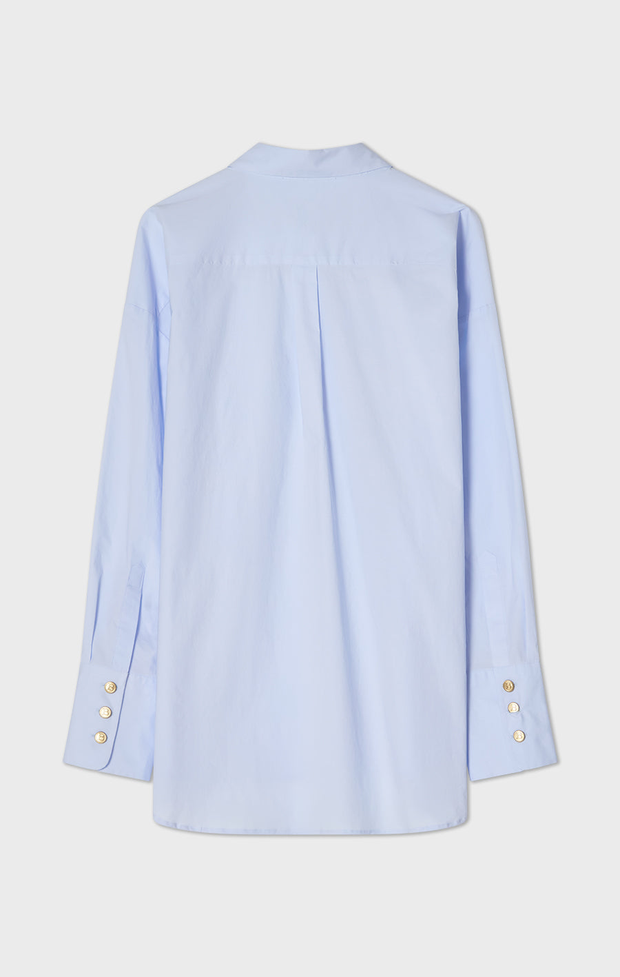 Nora Oversized Poplin Shirt Ice Blue