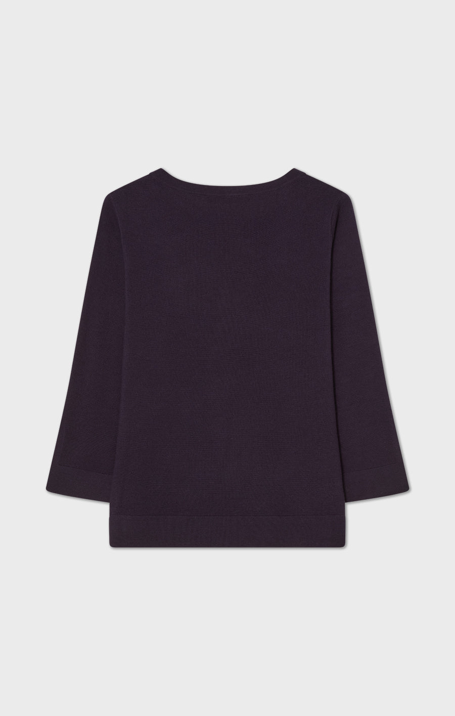 Ocean Boatneck Wool Top Prune
