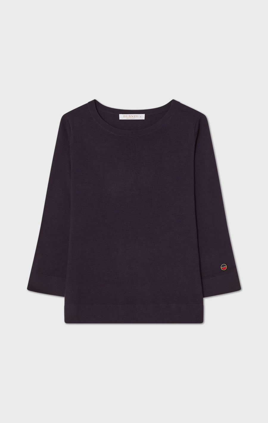 Ocean Boatneck Wool Top Prune