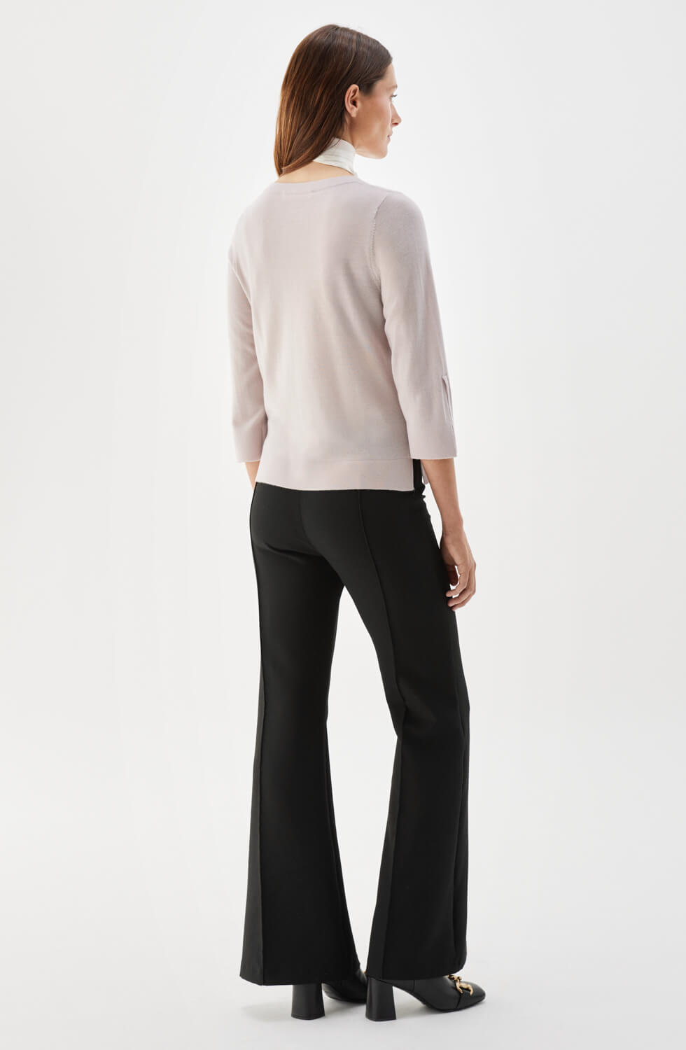 Ocean Boatneck Wool Top Light Rose