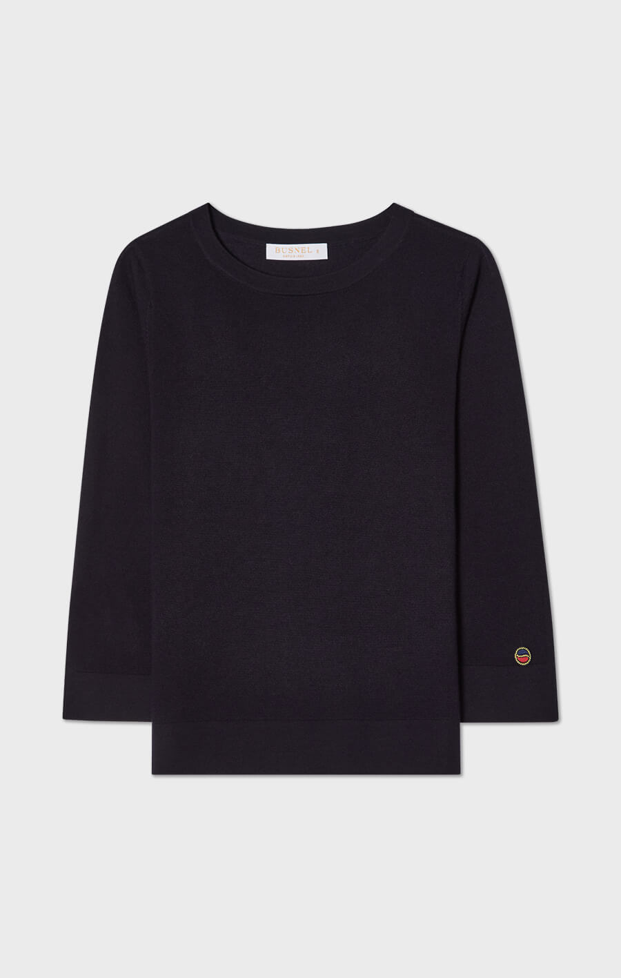 Ocean Boatneck Wool Top Marine | Busnel.com