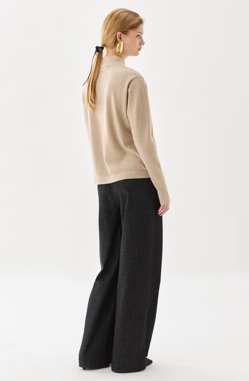 Odette Turtleneck Top Oat