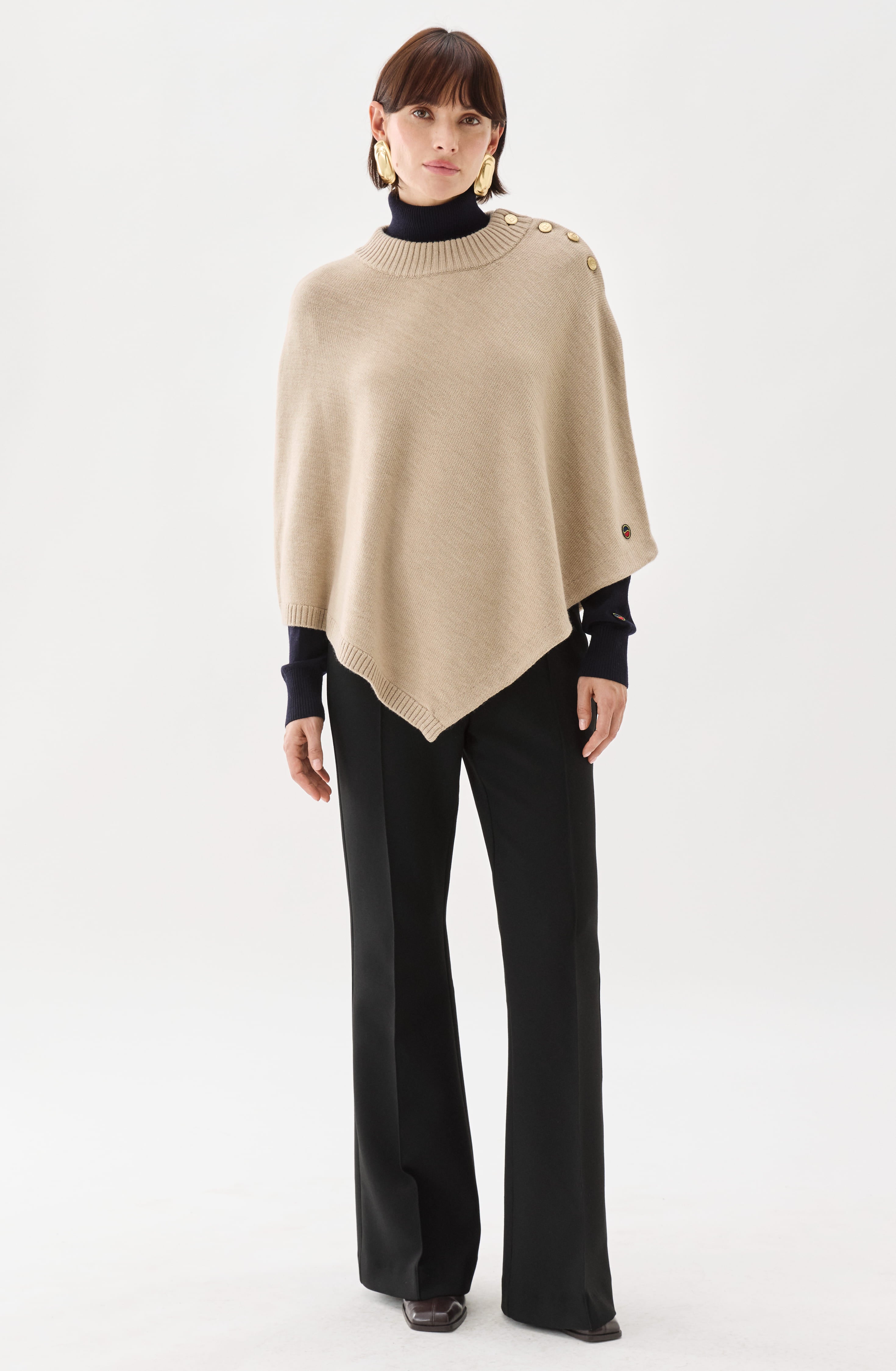 Randy poncho beige