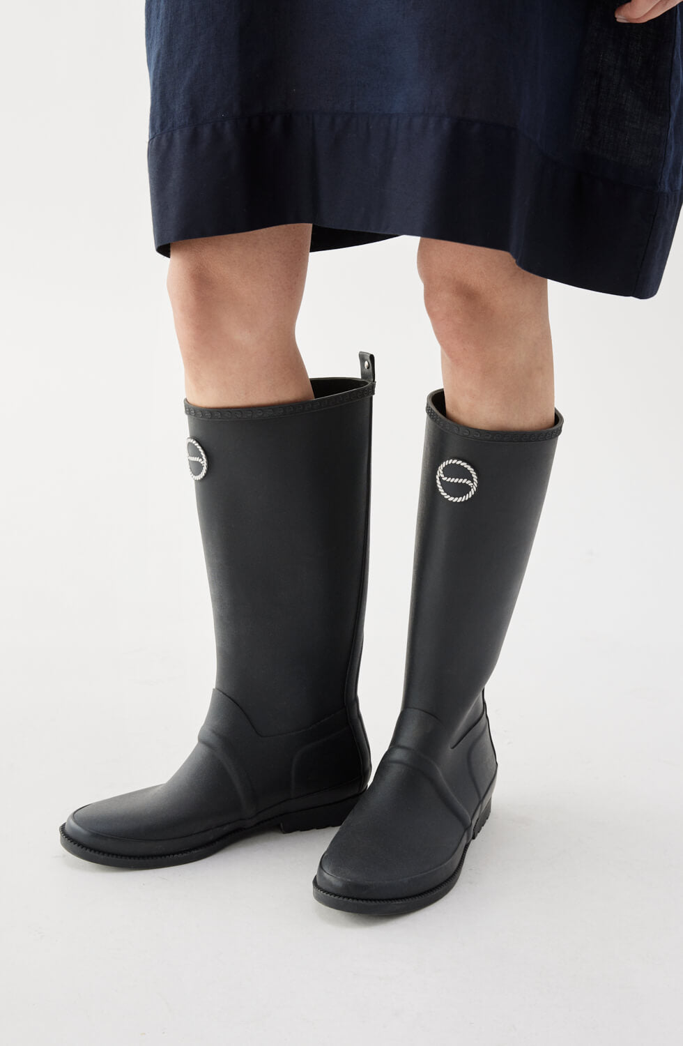 Robbie Rubber Boots Black | Busnel.com
